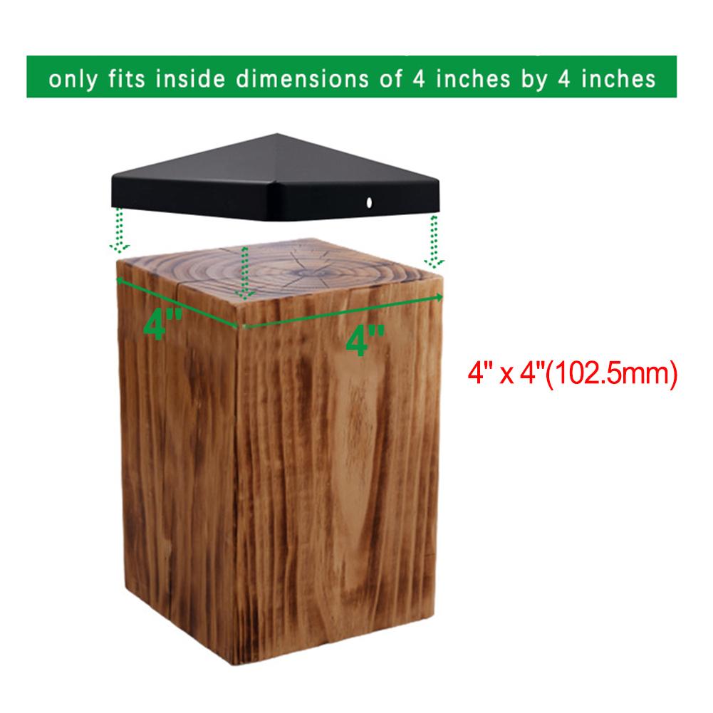 4 Inch Plastic Fence Post Cap Post Cap To Protect Outdoor Wooden Fence Garden Accessories For Protecting Fence Poles