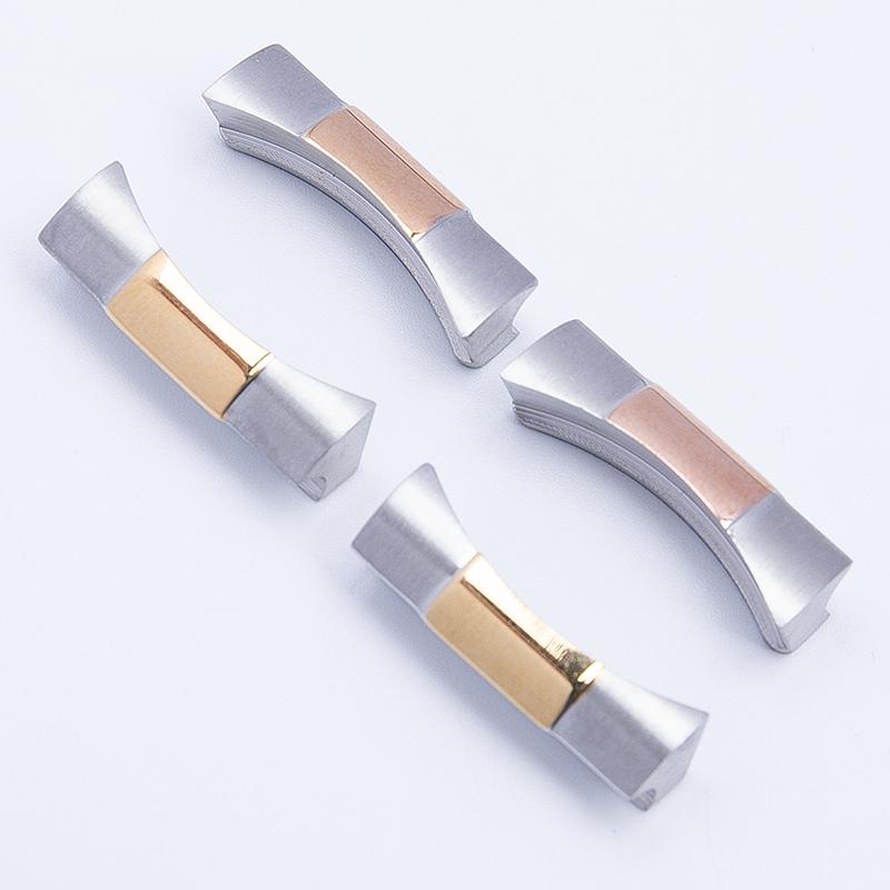 ONE20mm Stainless Steel Curved End Link Endlink for Rolex Submariner Watch Band Rubber Leather Watch Strap Seamless ConnectionMN