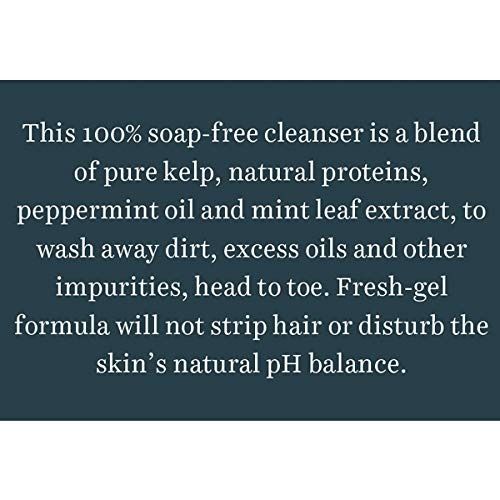Algae Men's Shower Gel & Shampoo (100 Ml), Bio Sea Kelp Protein Hair & Body Wash, Biotique