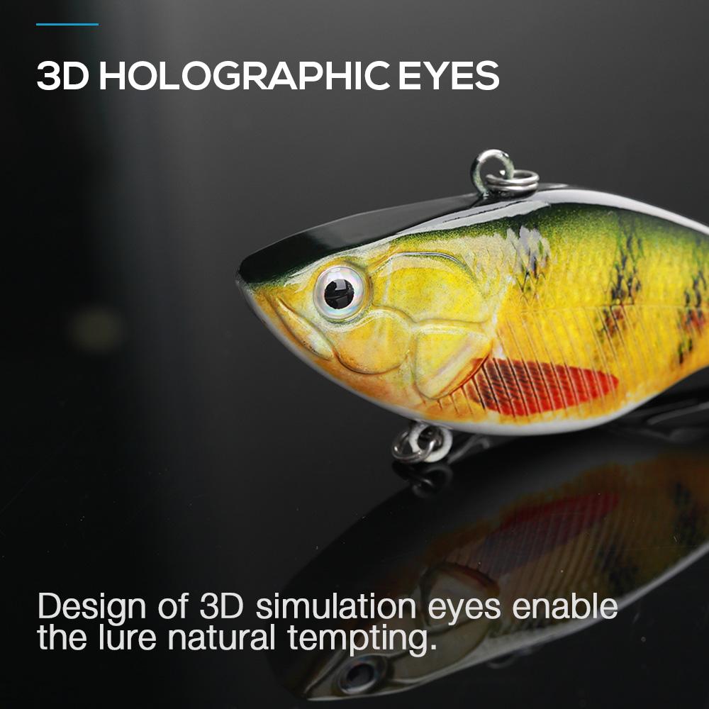 7cm 18g Rattling And Vib For Winter Crankbaits Fishing Tackle Lure VIB Hard Artificial Bait Sinking Wobblers For Pike