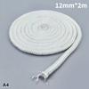 6/8/10/12Mm* 2M Stove Fireplace Cord Fire Sealing Rope Fire Resistance Stove Gasket Fiberglasshigh Temperature Sealing Rope