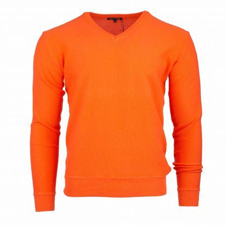 Pull manches longues col V Homme TED LAPIDUS