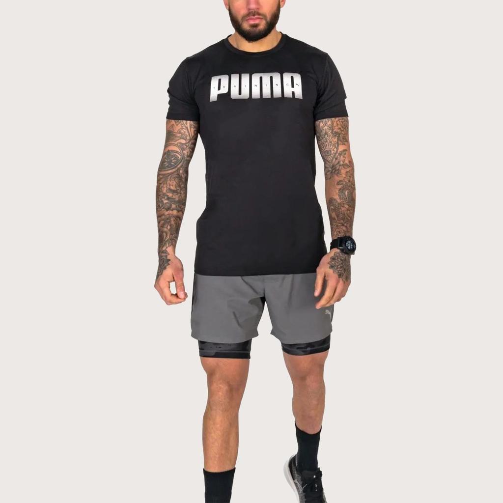 PUMA T Shirts Men's Crew Neck Moderate Straight Fit 520484-01
