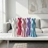 Gown-Shaped Elegant Dress Vase Twisted Design Decorative Vase  Home Desktop Decorations
