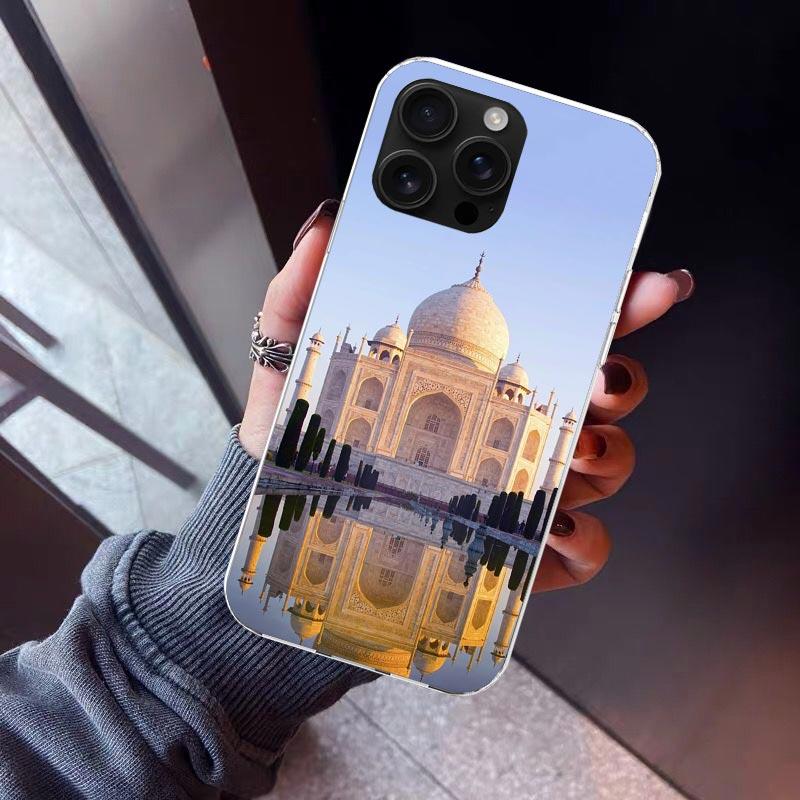 

Islam Muslim Mosque Phone Case For iPhone 17 Air 16 15 Pro Max 14 Plus 13 Mini 12 11 Cover 7 8 SE Silicone Shell Print Fundas 17 iPhone 13 Pro Max