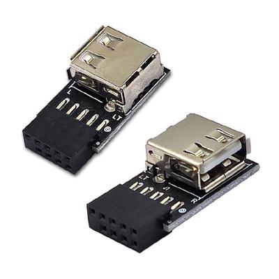 USB 9 Pin To USB 2.0 A Female Motherboard Adapter Easy USB Devices Connection