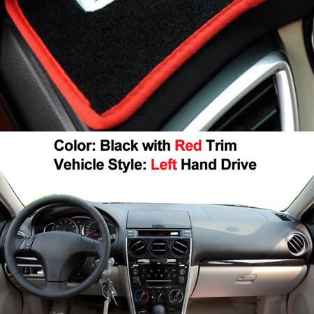 2 Layer Car Inner Dashboard Cover Sun Shade Pad For Mazda 6 MPS / Atenza 6 Mazdaspeed 2003 2004 2005 2006 2007 2008 Dashmat Pad красный