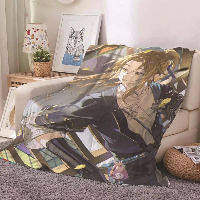 Anime Honkai Star Rail Kafka Flannel Blanket Cute Cartoon Printed Warm Soft Blankets Home Bedding Decor Winter Blankets