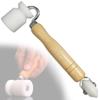 VICHE CATT Wallpaper Paint Hand Roller with Wooden Seam Painting Tool Roller, Roller, Handle, Roller, (POM Resin)