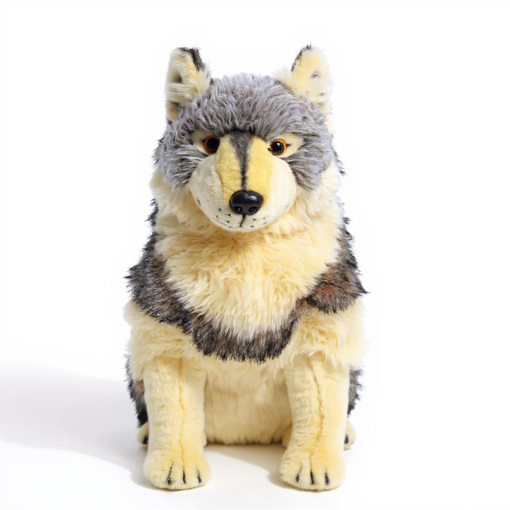 

Ultra-realistic wolf plush toy, simulated animal doll, soft pillow, children s and adult gifts, home decoration, comfort compani