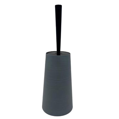 FUJIEI Dasper Style Antibacterial Toilet Brush Smoke Blue Diameter 12 X Height Toilet Cleaning Brush Dull Color Slim Case Included Lid Black Brush