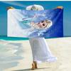 Ultra-Soft Beach Towel with Elsa Theme,Ideal for Pool - Camping, Diving - Perfect Travel Essential, Vibrant Beach Towel.