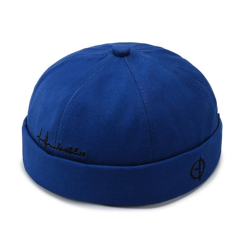 Winter Autumn Corduroy Beanie Hats Solid Color Landlord Hat Streetwear Hip Hop Brimless Hat Adjustable Docker Cap Wholesale