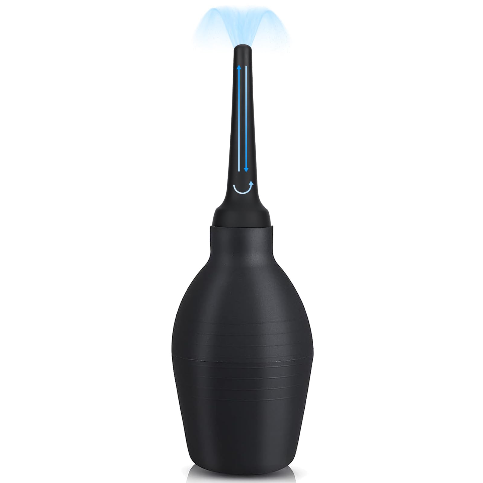 

Ninonly Enema Multipurpose 310ml Large Backflow Manual Press Очищуючий лосьйон для вагінального очищення, виготовлений із пристрою унісекс, очищувач, місткість, профілактика, чорний