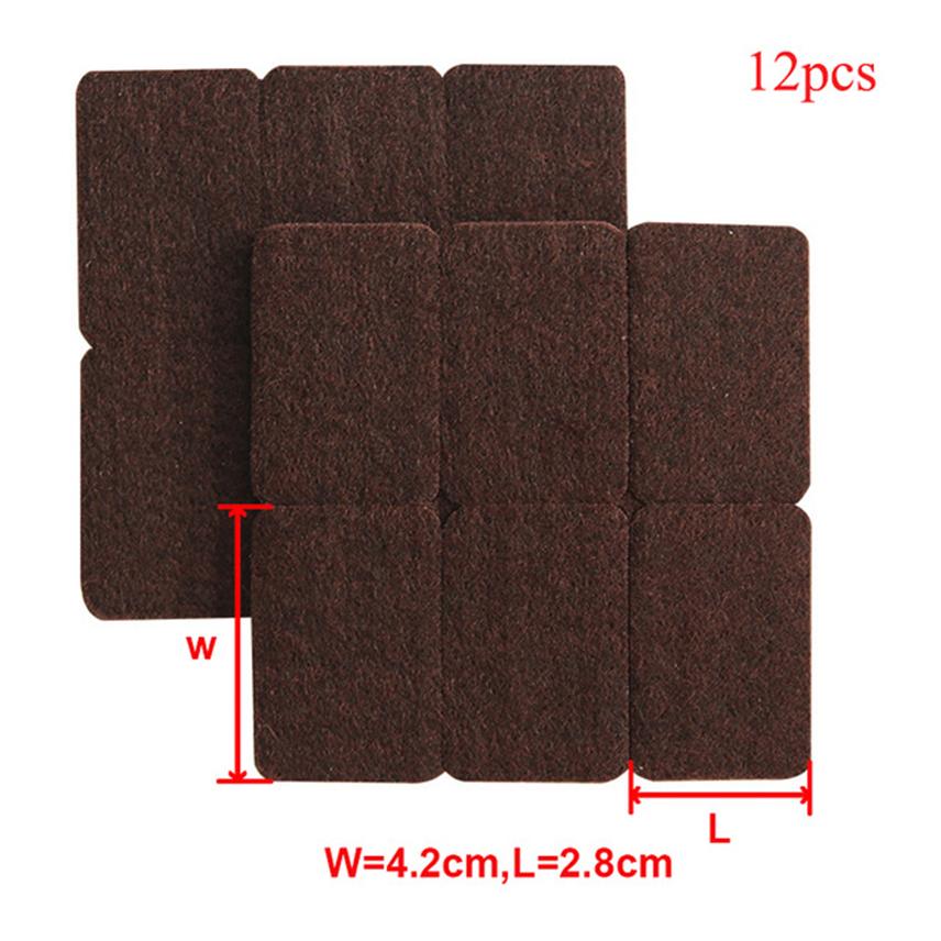 Self Adhesive Felt Chair Leg Protectors Chair Pad Furniture Feet Mute Chair Stoppers Anti-Slip Pad Round Table Foot Caps for Leg