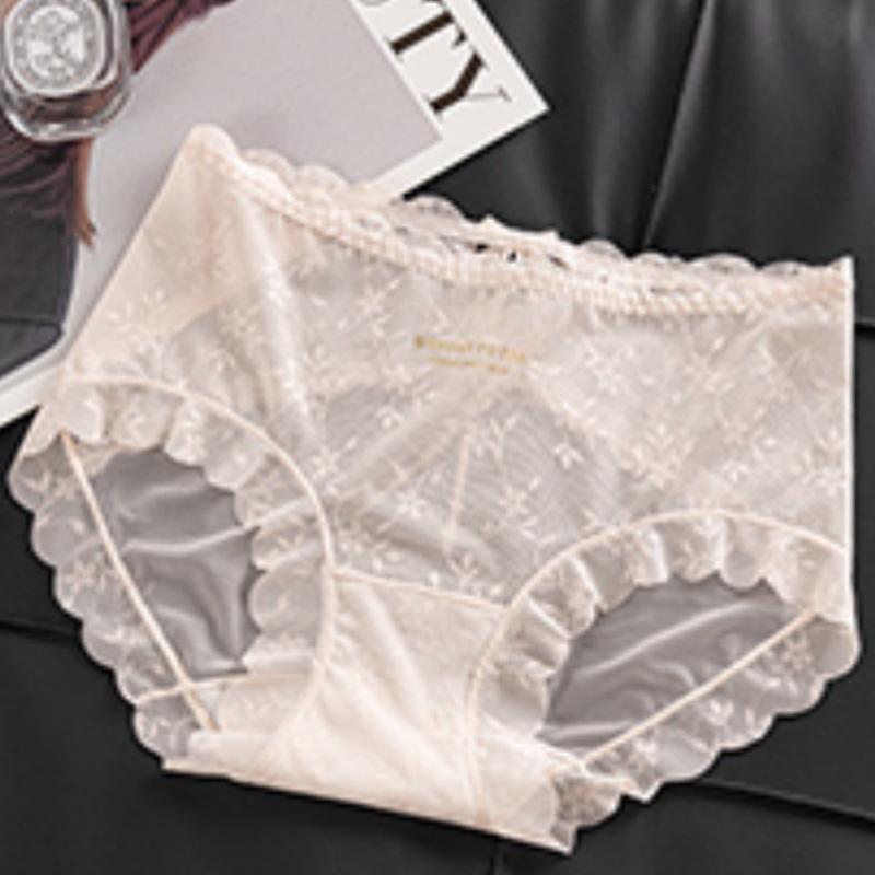 Lady Summer Light and Thin Fashionable New Sexy Lace Honey Hip Triangle Briefs L