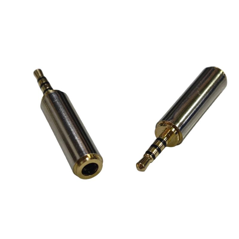 1/3Pcs 3.5Mm To 2.5Mm /2.5 Mm To 3.5 Mm Audio Adapter Aux Cable Converter Stereo Headphone Amplifier Microphone Jack