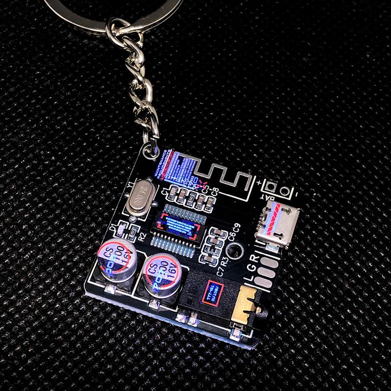 

1PC Trend Circuit Board Pendant For Women Men Creative Electronic Chip Personalized Keychain Hip-hop Punk Style Bookbag Pendant синий