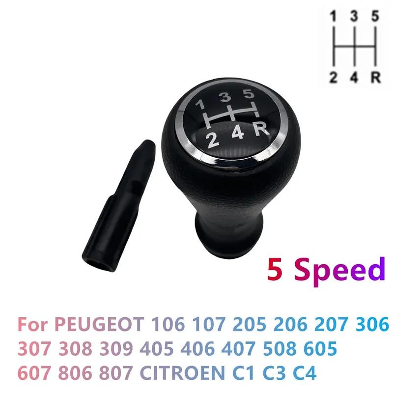 High Quality Gear Shift Knob 5 Speed For CITROEN C1 C3 C4 /PEUGEOT 106 107 205 206 207 306 307 308 309 405 406 407 508 605 607