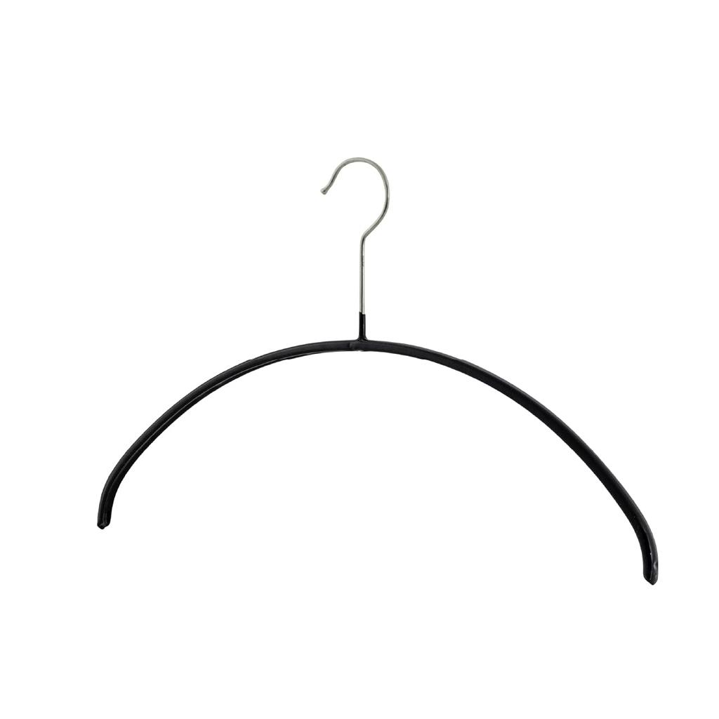 MAWA Economic 40 Hangers of Round Hangers with Rotating Ideal for and X X Cm X X Model (Set 20, Black) Slim, Space-Saving, Non-Slip 360° Hooks,
