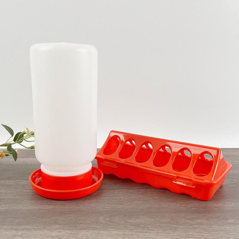 Poultry Pigeon Thickened Feeder And Drinker Water Food Dispenser Automatic Chicken Birds Chick Waterer Feeding Bucket Container