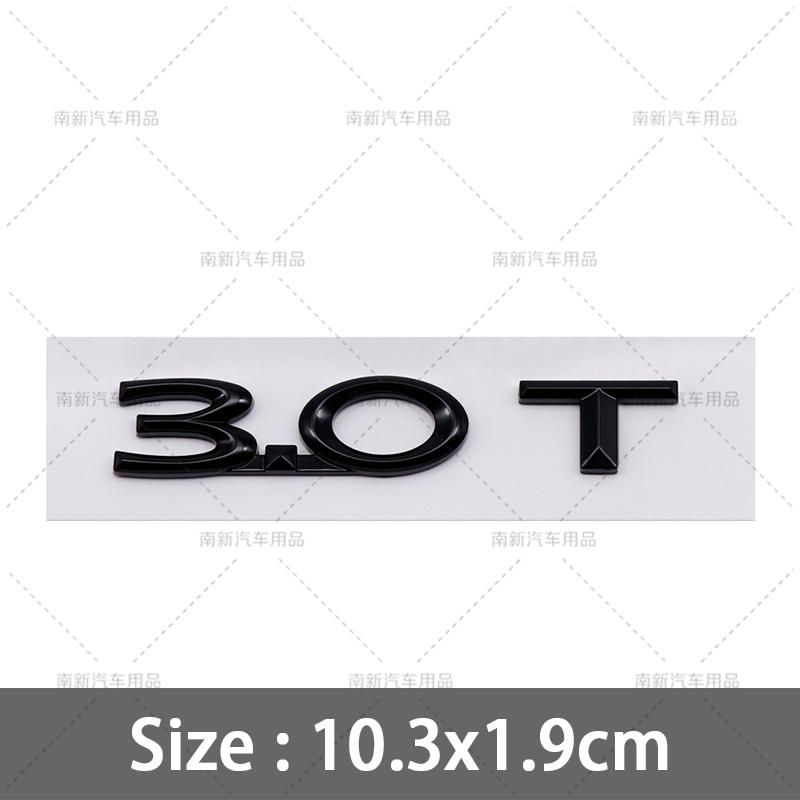 3D ABS 2.0H 3.0H Letter Stickers 2.0T 3.0T 2.3T 2.7T MKZ MKC MKX Embelm Badge Car Logo Rear Trunk Decal Auto Body Sticker