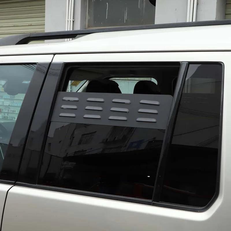 For land rover Discovery 3 4 LR4 2004-16 Aluminum Black Car Rear Door Air Vents ventilation shutters cover Trim Car Accessories