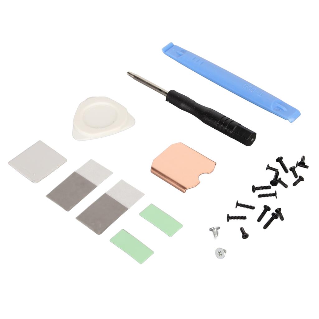 For Steam Deck SSD Heatsink Thermal Pad M.2 2230 NVME SSD Copper Heat Sink Cooling Thermal Paste Back Cover Opening Tool