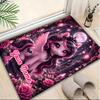 1PC Custom Name Fantasy Unicorn Moon Night Theme Floor Mat Ideal for Living Room, Game Rooms, Office, Bedroom,Floor Mat Playful Design