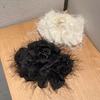 Hair Claw Furry Tassel Design Large Shark Clip Back Head Shimmer Texture Hair Clip Stable Hold Hair