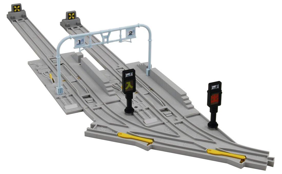 

Plarail Train Depot 2 Straight Gray Rails and 2 Gray Car J-24 (Includes Stoppers)