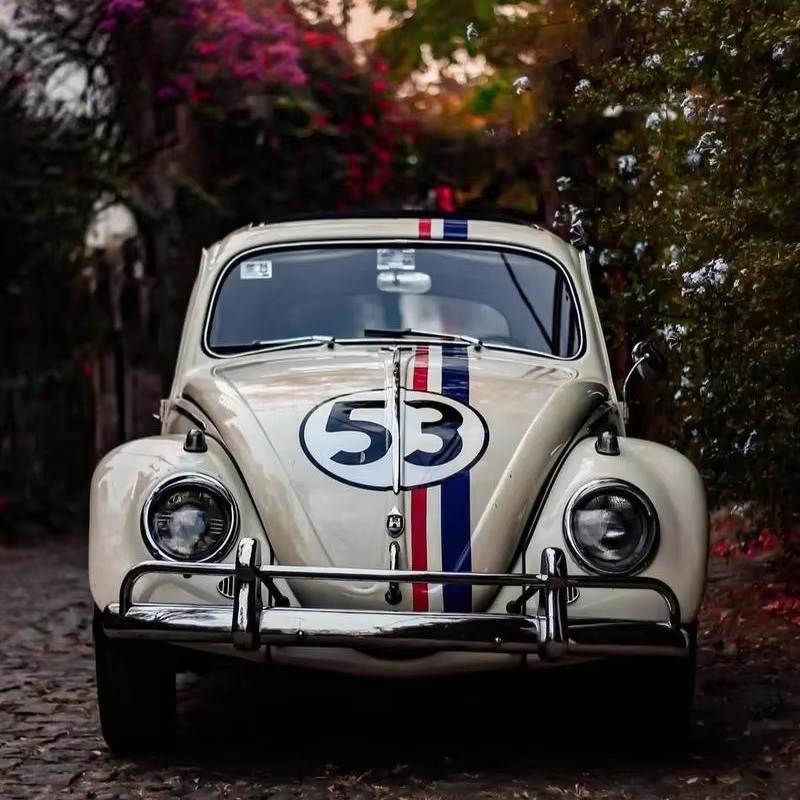 Simualtion 1/18 Scale Classic Beetle 1955 Car Model Collection Sound and Light Children Boy Toy Vehicle Gift Home Decor