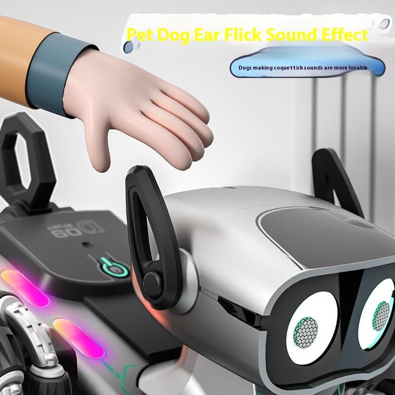 Special Effects Remote Control Mechanical Dog Gesture Sensing Lighting Music Eight Wheel Swing Arm Electronic Pet Children'S Toy