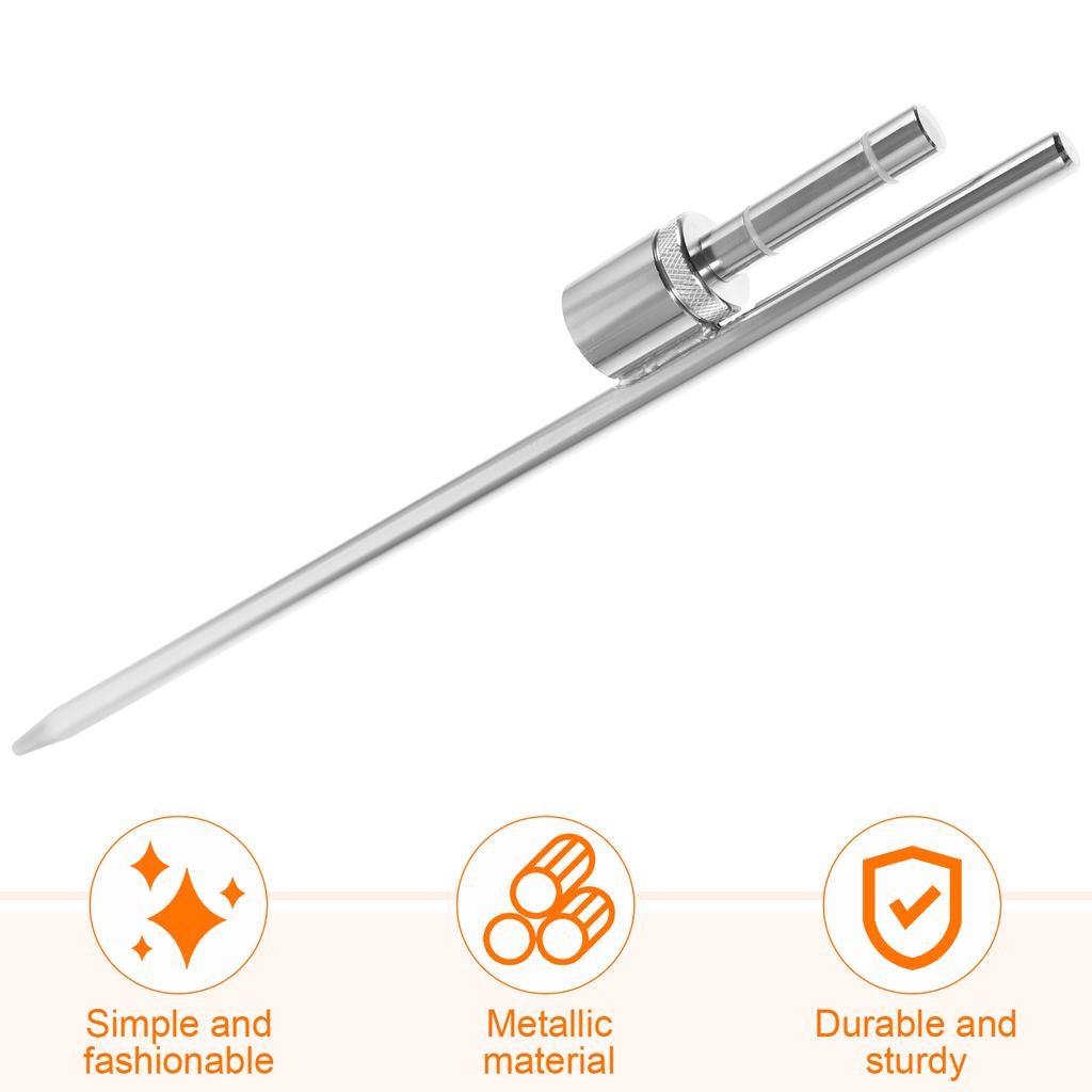Estaca para asta de bandera de acero inoxidable con rodamiento de manguito para base, estaca fija al suelo, accesorios para banderas, soporte para mástil, telescópico, resistente