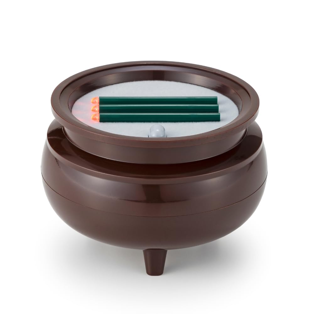 

(Made in Japan LED Incense Sticks with Auto-Off) Fireless Electronic LED Incense Sticks for Buddhist Altars, Jodo Shinshu, Horizontal Stand