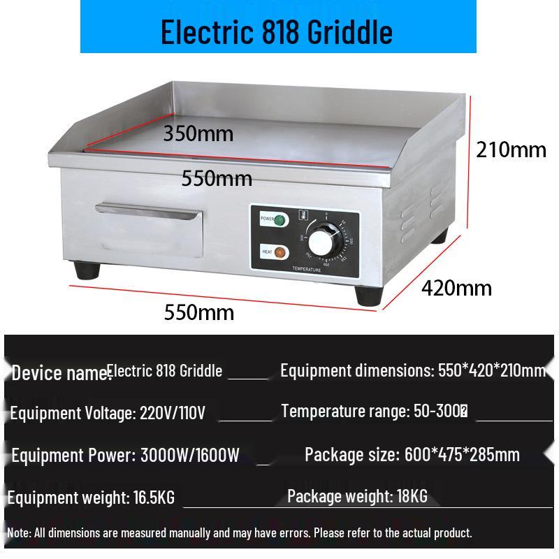 Tuoqi Electric Teppanyaki Griddle for Pancakes & Steaks