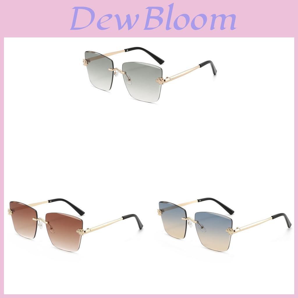 Unisex Square Frameless Sunglasses With Uv400 Protection For Outdoor Activities And Fashion Wear