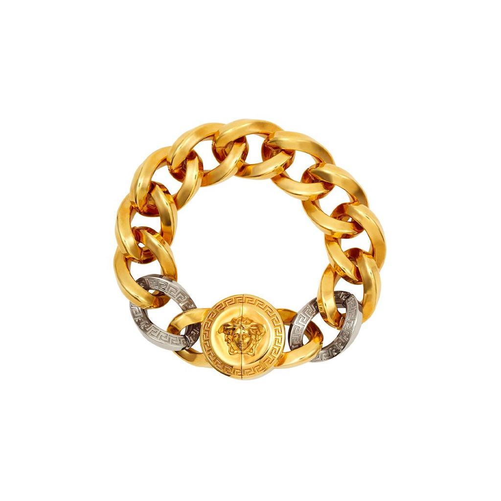 Versace Medusa Serie Dicke Kette Medusa Kopf Anhänger Armband Unisex Armband Gold DG08452-DJMT-KVOP