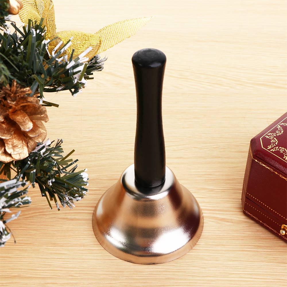 Home Santa Claus Loud Alarm Metal Call Service Dinner Ring Christmas Decor Hand Bell