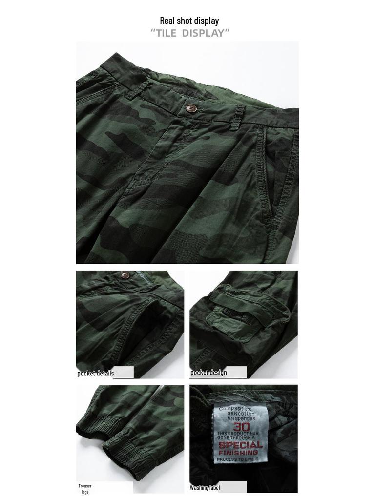 2025 Men's Trendy Cargo Cuffed Harem Pants - Versatile High Street Youth Sports & Leisure Trousers
