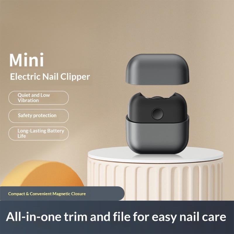 Electric Nail Clippers and Polisher Rechargeable Auto Nail Trimmer Polisher File Sander with LED Light Easy to Use