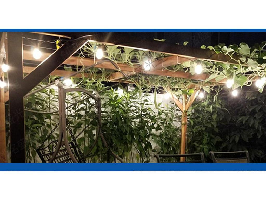 S14 High-Voltage Outdoor LED String Lights - Waterproof IP65 Wedding, Bar, & Camping Decoration