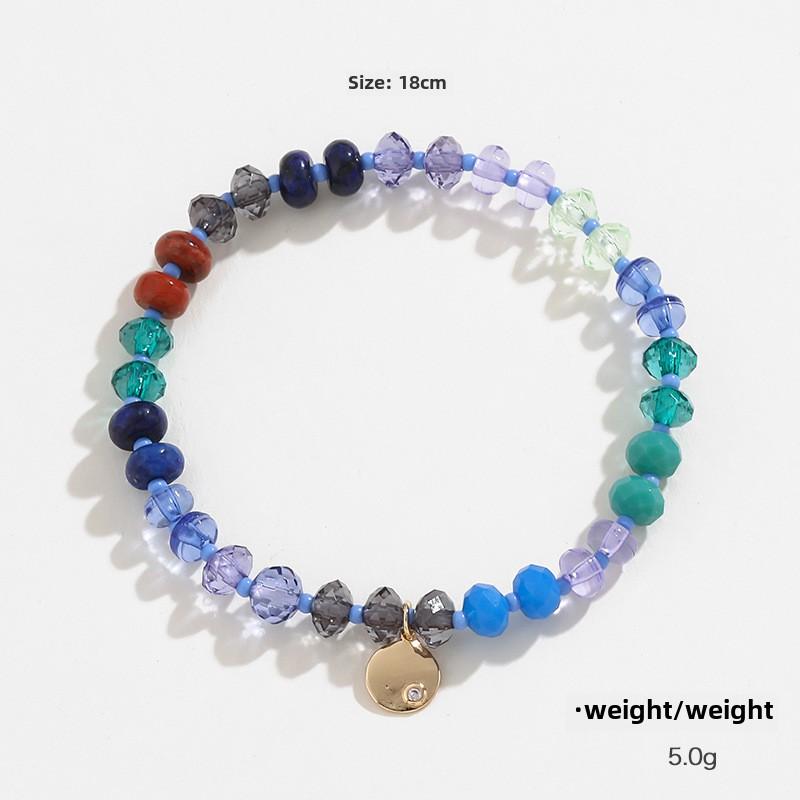 

Великолепный цветной браслет из бисера для женщин, цветные хрустальные украшения из бисера, элегантные свадебные аксессуары для браслета