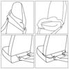 1pc Universal Car Seat Cover  Auto Front Rear Seat Cushion Protector  Waterproof
