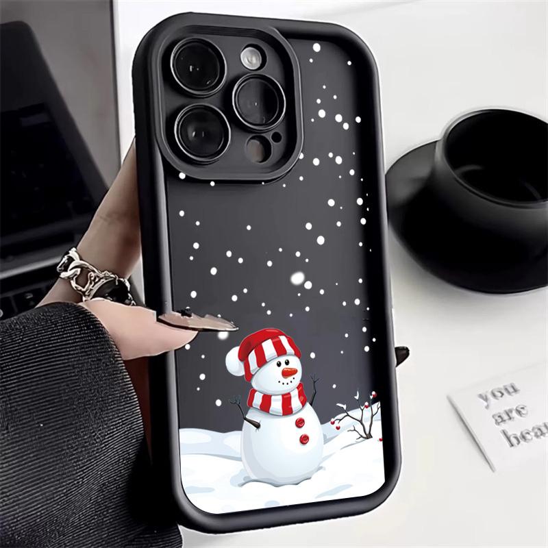 Case for Redmi Note 13 4G Snowflakes Christmas Case for Xiaomi Redmi Note 14 12 Pro Plus 5G 12S 11S 11 10S 10 13C 12C 14C Cover