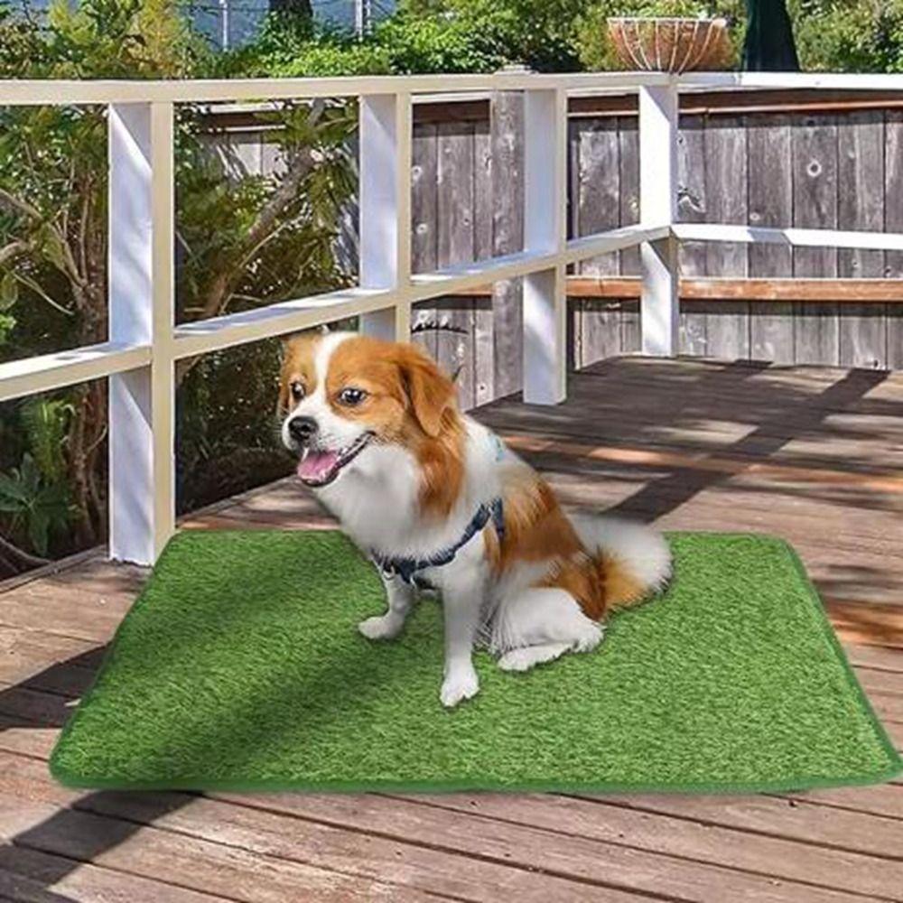 Comfortable Artificial Dog Grass Mat Breathable Pet Pee Grass Pad Dog Litter Mat Outdoor
