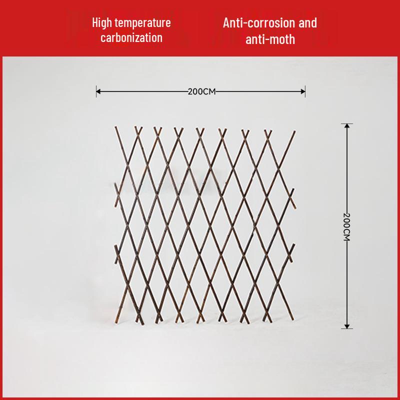 Expandable Bamboo Fence Panel for Outdoor Patio and Garden – Anti-Corrosion Support Pole for Landscaping and Partitioning.