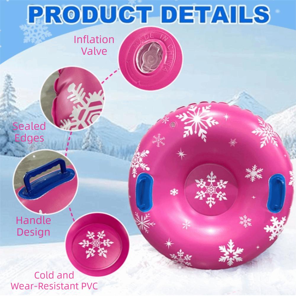 Wear-resistant Inflatable Snow Tube Anti-side-slip Snow Skiing Ring Winter Outdoor