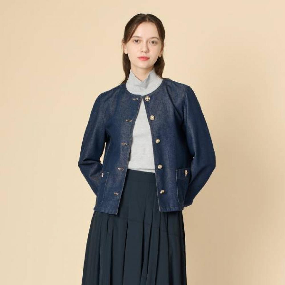 BCBG Круглая джинсовая куртка B4f8j110 indigo (60)/77