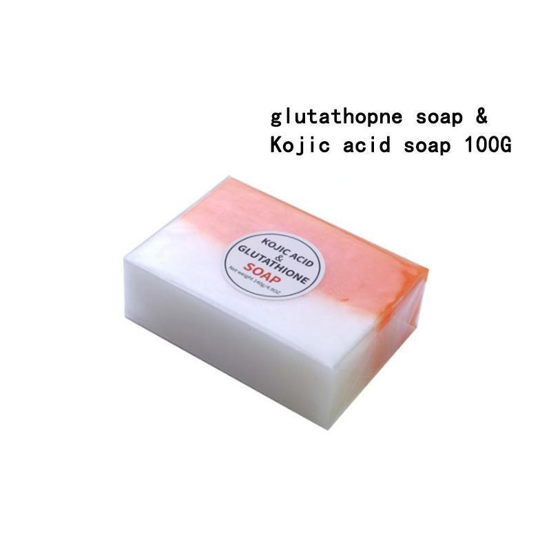 1 stk Kojic Acid Soap Håndlaget Whitening Soap Hud Lightening Soap Håndlaget såpe Glutation Whitening Soap Hudbleking Rengjøring